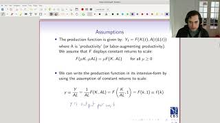 Solow Growth Model 2 The production function [upl. by Ykcir]