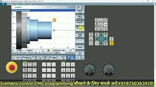 Multiple tool operation on CNC machineSiemens control CNC programming Siemens cycle programming [upl. by Lig108]