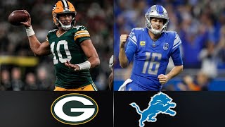 Packers vs Lions  GAME HIGHLIGHTS amp REACTIONS  Hotblock Halftime Show [upl. by Newsom888]