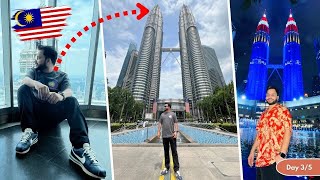 The Petronas Twin Towers tour 🇲🇾 Kuala Lumpur  Malaysia Travel vlog  Day 3 [upl. by Tia]