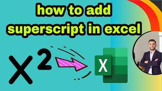 how to add superscript in excel How to insert Superscript in Excel superscript text  superscript [upl. by Marijane]