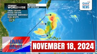 Unang Balita sa Unang Hirit NOVEMBER 18 2024 HD [upl. by Lyle]