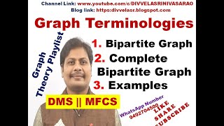 TYPES OF GRAPHS  BIPARTITE GRAPH  COMPLETE BIPARTITE GRAPH  K33 GRAPH  K34 GRAPH  K24 GRAPH [upl. by Shelah1]