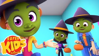 Knock Knock Whos There  Spooky Halloween Songs  More Kids Music from Super Kids Network [upl. by Ada]