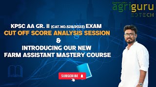 Kerala PSC Agricultural Assistant Cut off score analysis  Farm Assistant Mastery Course  KPSC [upl. by Learsiy]