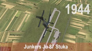 Junkers Ju 87 Stuka  attack on the enemy airfield [upl. by Nanyk554]