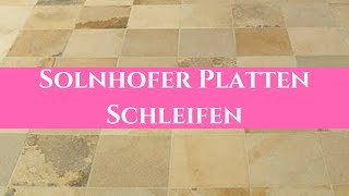 Solnhofer Platten schleifen polieren und aufarbeiten Stein Doktor Hamburg [upl. by Aphra662]