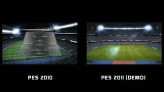 PES 2010 VS PES 2011  PC [upl. by Frechette198]