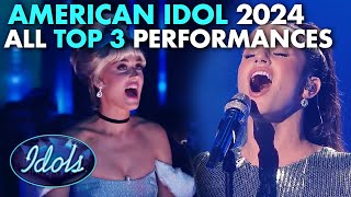 ALL AMERICAN IDOL TOP 3 PERFORMANCES 2024  Idols Global [upl. by Safier]