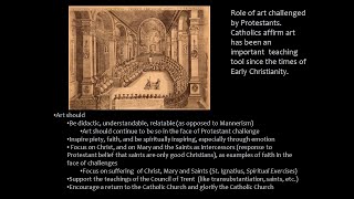 The Catholic Counter Reformation and Baroque art [upl. by Fattal]