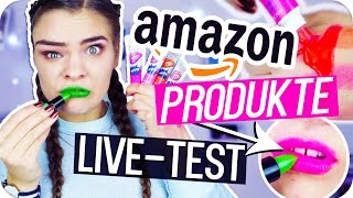 CRAZY AMAZON LIPPENPRODUKTE im LIVE TEST ◆ Peel Off Lip Tattoo amp Magic Lippenstift  ImJette [upl. by Enelyak]