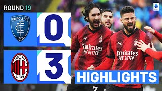 EMPOLIMILAN 03  HIGHLIGHTS  Rossoneri brush Tuscans aside  Serie A 202324 [upl. by Damiano]