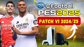 PES 2021 TUTORIAL PS4PS5PC  PATCH V1 con loghi divise e rose AGGIORNATE STAGIONE 20242025 [upl. by Rodge]