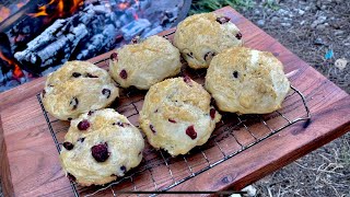 Campfire Cranberry and Cream Drop Biscuits [upl. by Amej]