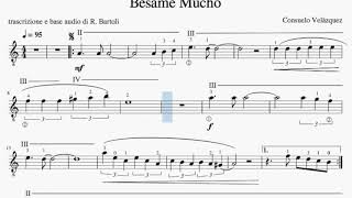 Bèsame Mucho  Score with lead guitar and backing track [upl. by August392]