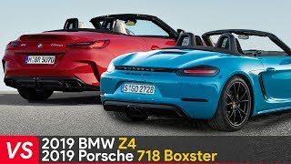 2019 BMW Z4 VS Porsche 718 Boxster ► Design amp Specifications [upl. by Airasor]