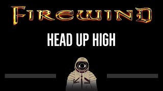 Firewind • Head Up High CC 🎤 Karaoke Instrumental Lyrics [upl. by Ahsiekyt156]