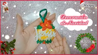 LINDO ADORNO NAVIDEÑO Manualidades navideñas 2024 Bola Navideña Easy Christmas Crafts [upl. by Neville103]