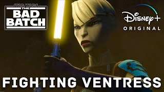 Asajj Ventress vs The Bad Batch  Star Wars The Bad Batch  Season 3 Episode 9  Disney [upl. by Arob]