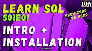 Learn SQL TSQL Introduction and Installation environment setup S01E01 SQL Tutorial for Beginners [upl. by Clarance13]