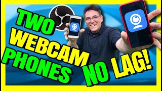 iVcam USB Tutorial  TWO PHONE WEBCAMS  Switch Them With Hotkeys in OBS Studio [upl. by Rora]