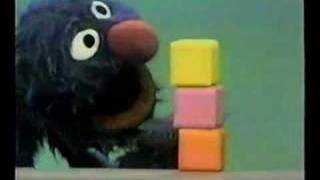 Classic Sesame Street  Grover Counts 3 Blocks [upl. by Yelich8]