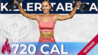 60MIN FAT KILLER TOTAL BODY TABATA WORKOUT build lean muscle and lose fat fast  abs 2010 timer [upl. by Asa]