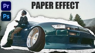 How to create PAPER EFFECTS out of ANYTHING PREMIERE PROPS mixed media [upl. by Aicirtak844]