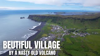 Visit Vík  A Beautiful Village by the Enormous Katla Volcano [upl. by Ainahpets]