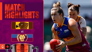 Hawthorn v Brisbane Highlights  Qualifying Final 2024  AFLW [upl. by Esinal696]