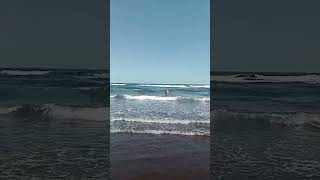 ¡¡QUE RICO BAÑO EN EL ATLÁNTICO PLAYA DE HOMBRE GRAN CANARIA [upl. by Mcferren411]