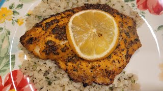 Air Fryer Tilapia With Riced Cauliflower  Cook Dinner With Me [upl. by Ardnuassac]