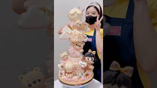 Kuenya jatuh mulu nih cake cakedecorating kueulangtahun lionicake [upl. by Yrrak49]