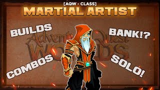 【AQW】Resumão de classes Martial Artist Builds Como usar Onde pegar e MUITO MAIS [upl. by Nial]