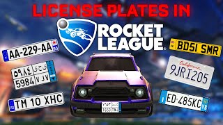 How to use LICENSE PLATES in Rocket League  Tutorial PC ONLY [upl. by Halet]