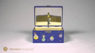 Boîte à bijoux musicale Le Petit Prince bleu foncé  Trousselier  Berceaumagiquecom [upl. by Dannel]