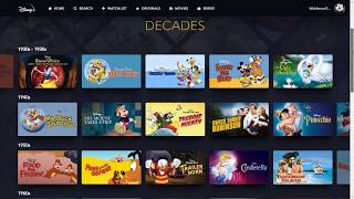 Disney Plus  Curtas e Disney através das décadas [upl. by Nothgierc]