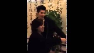 FANCAM 150208 WuYiFan and Luhan CCTV Spring Festival Gala rehearsal [upl. by Schapira53]