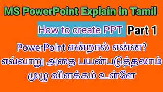 PowerPoint explain in tamilPowerPoint basic intro in tamilBROSY ACADEMY [upl. by Annoj522]