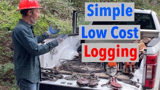 Set Up a Simple Low Cost Log Yarding Operation [upl. by Lyndy]