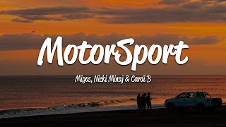 Migos  MotorSport Lyrics ft Cardi B Nicki Minaj [upl. by Elon261]