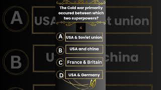 Quiz shorts  General Knowledge  Social  History question  cold war  Super power Nations [upl. by Carlisle]