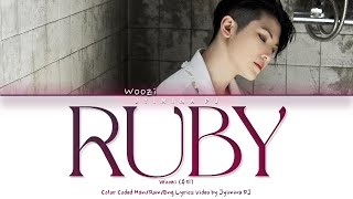 Woozi 우지  Ruby Lyrics Color CodedEng [upl. by Llevrac]