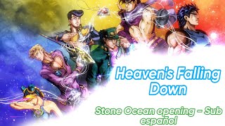 Stone Ocean opening quotHeavens Falling Downquot  Sana sajou no hana sub español full [upl. by Ybhsa]