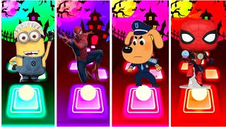 Minions🆚SpiderManAcrossthespiderverse🆚SheriffLabrador🆚Funko pop marvel💫 who will win 🔥 [upl. by Airom]