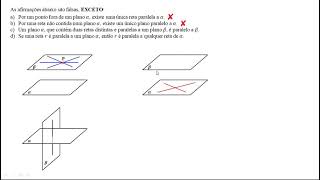 QUESTÃO 49  GEOMETRIA ESPACIAL DE POSIÇÃO [upl. by Irim]