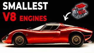 11 Smallest V8 Engines Ever Put in Production Cars [upl. by Dobson]