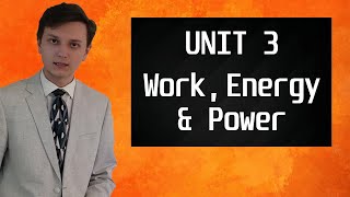 AP Physics 1 Unit 3 Review  Energy  Work  Mechanical Energy  Power  Kinetic  Spring Energy [upl. by Eahsan]