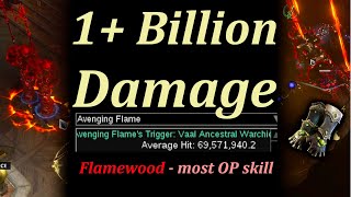 Black Zenith Flamewood is absolute MONSTER 1bil damage  Path of Exile 323 Affliction [upl. by Hairahcaz240]