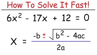 How To Solve Quadratic Equations Using The Quadratic Formula [upl. by Fogg]